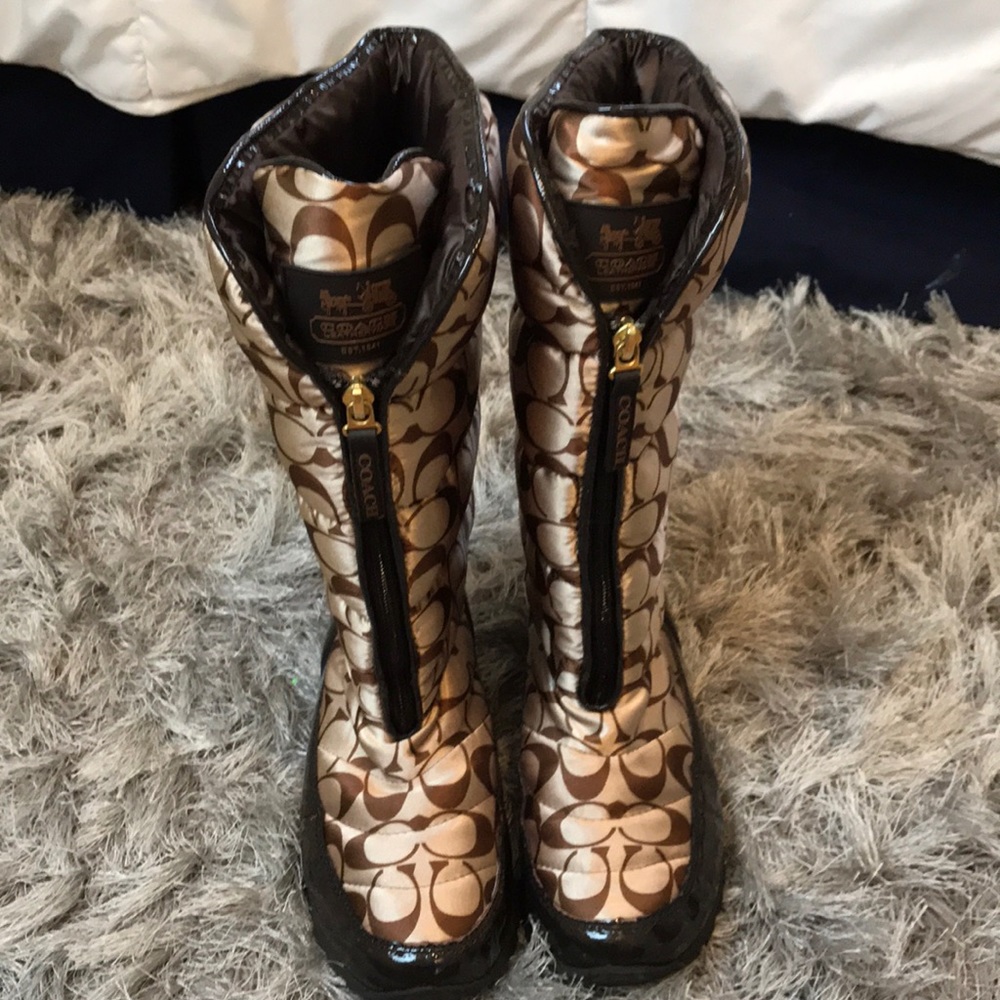 Coach Satin Winter Boots